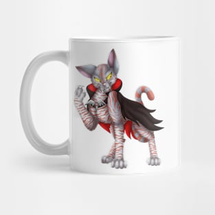 VampiCat: Red on Blue Tabby Mug